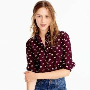 J. Crew Popover Terrier Blouse, 4